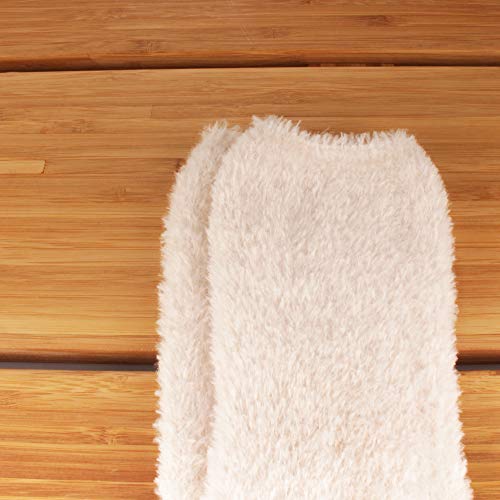 Image of BambooMN Women's Fuzzy Soft Colored Socks