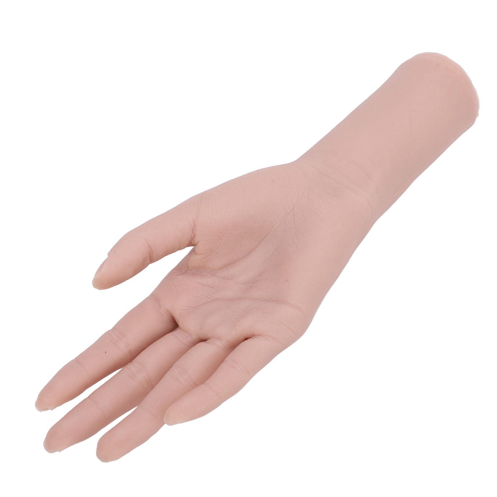 Eujgoov Nail Art Silikon Ręka Ręka Life Realsing Training dla Początkujących Manicure, Wielokrotnego Użytku Modelu żeńskiego do Pierścienia Wystawowego