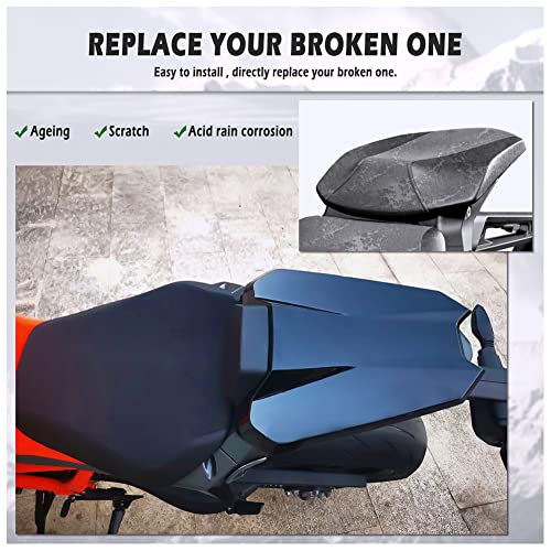 Fayedenicy Motorrad Hinten Sozius Soziussitz Abdeckung Gugel Heckverkleidung Heckabschnitt Buckel Zubehör für 1290 Super Duke Superduke R 2020 2021 2022 2023 (Carbon-Look)