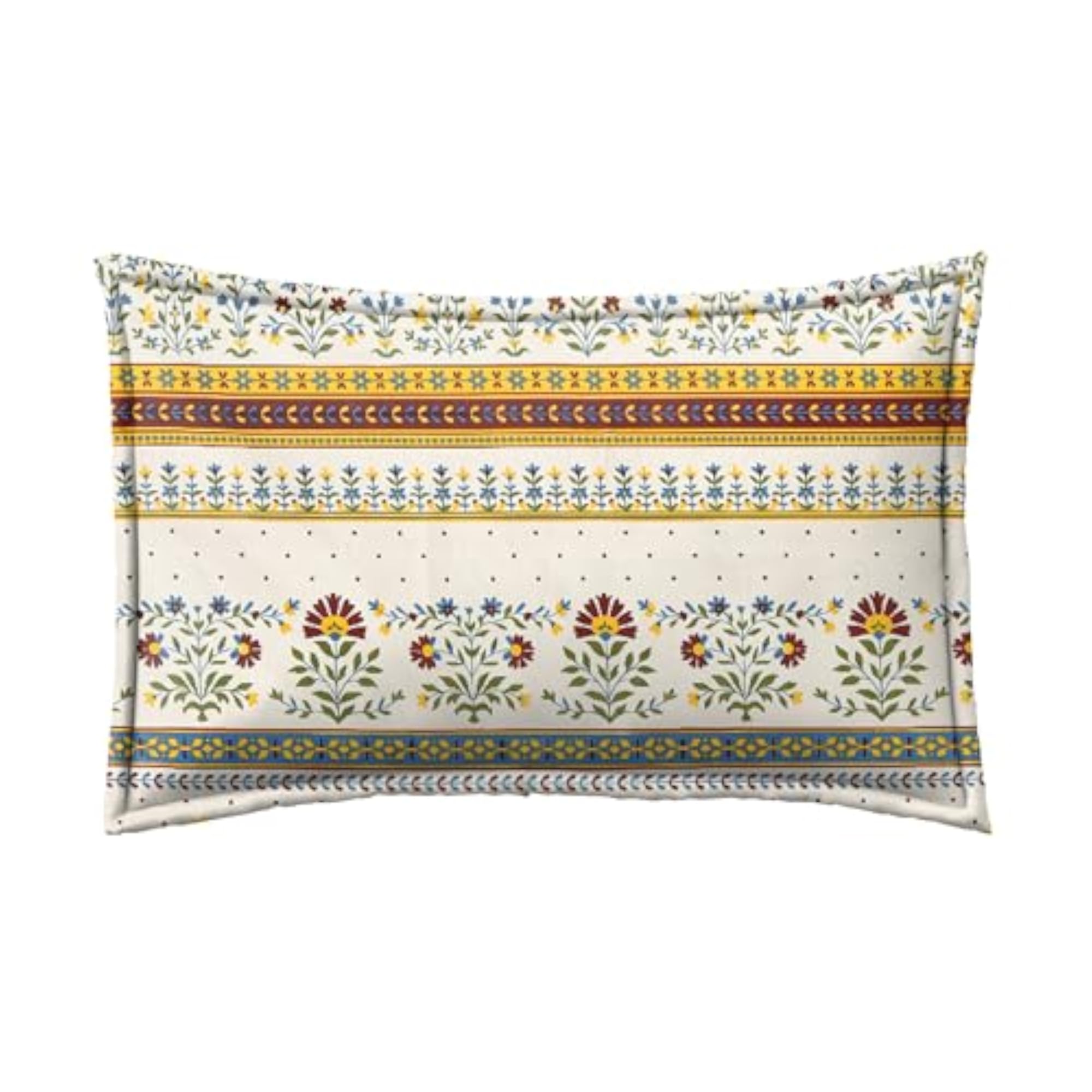 Double Size Bedsheet with 2 Pillow Covers, 144 TC Pure Cotton