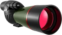 25-75x60 Luneta de Observação, Telescópio Cenário Concerto Escalada Observação de Pássaros Lente de 60mm de Diâmetro Adaptador de Telefone Monocular, Preto Verde