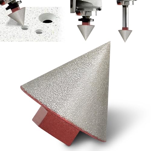 Broca Cônica Chanfro Diamante, Broca Diamantada, Tecnologia de Brasagem a Vácuo 5/8 Pol, Broca de Ch