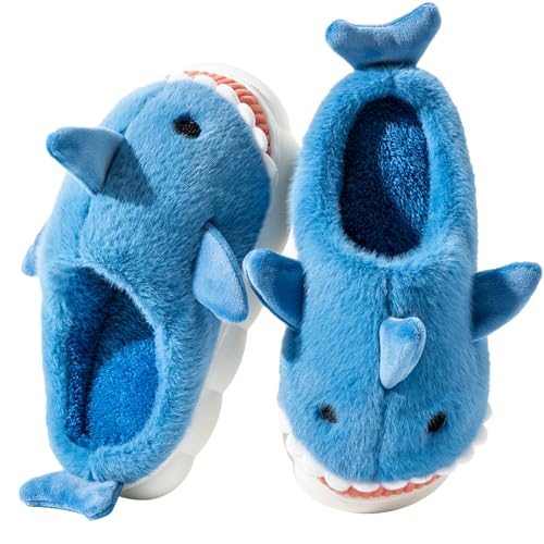 Ya en mundofriki.es: Fadezar Zapatillas de Casa Muje Hombre Pantuflas Tiburon/Vaca Cálido Espuma de Memoria Peluche Zapatillas de invierno Muje Azul real EU 39-40 (Talla de suela 40-41)