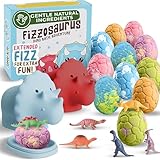 All Natural Bath Bombs for Kids with Surprise Toys Inside with Child Safe Dino Diffusers- 12 Pack Organic Dinosaur Bath Bombs with Toys Inside - Dino Bath Bomb for Kids