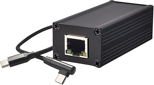 100mbps Power Over Ethernet to Type C Connectors Adapter Cable Power Supply Charging Converter Ethernet Adapter for Smartphones