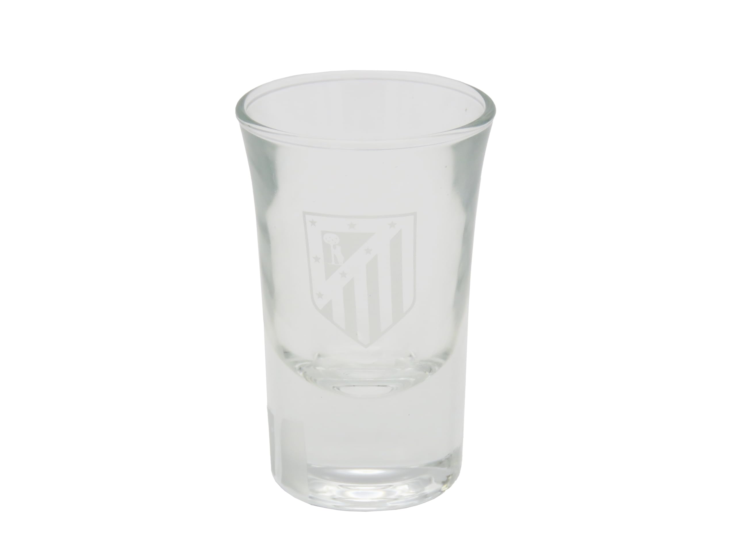 CYPBRANDS CyP Brands-Atletico de Madrid, Shot Glass, Individual, 32 ml, Liquor Glass, Transparent, Official Product