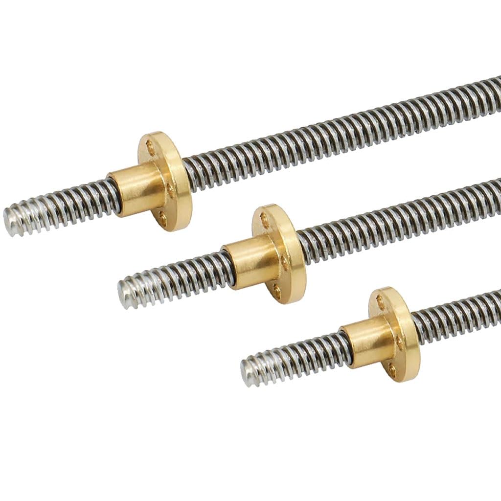 3D Printer T12 Lead Screw Lead 2mm Pitch 2mm With Copper Nut, 1pcs(600mm)