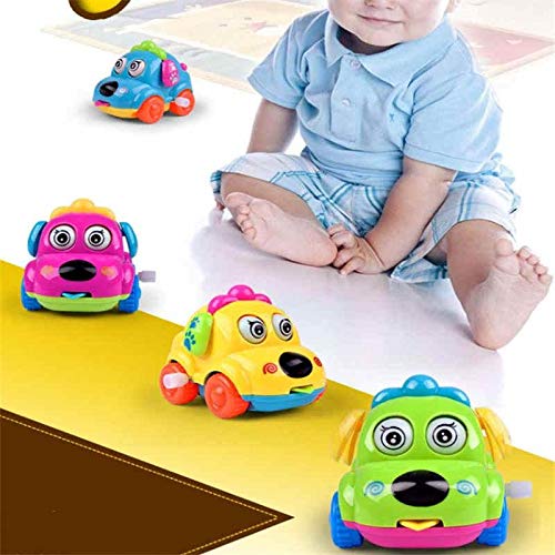 Preisvergleich Produktbild KAIKUN Baby Spielzeugauto Aufzieh Spielzeug Wickelndes Spielzeug Baby Spielzeugauto Spaß Spielen Spielzeug Spielzeugauto Nettes Spielzeug-Welpen-Auto