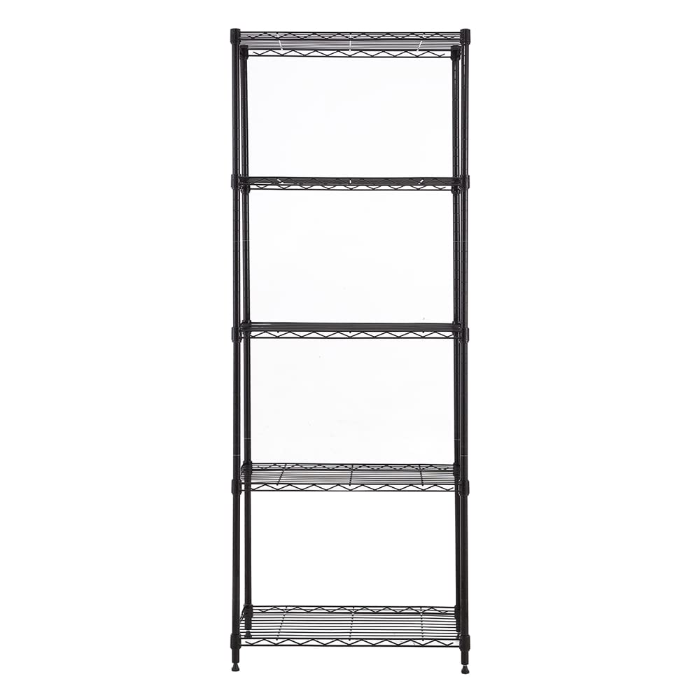 MZG Storage Shelving Utility Shelving Unit 5-Tier Utility Shelving Unit Steel Organizer Wire Rack for Home,Kitchen,Office (24-in W x 14-in D x 63-in H)