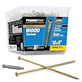Hillman 48617 Power Pro Premium Exterior Wood Screw, 10 X 5-Inch, 213 pack