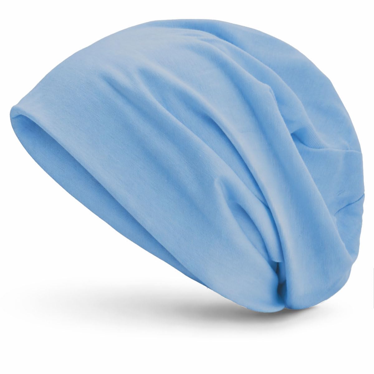 style3 Slouch Beanie aus atmungsaktivem, feinem und leichten Jersey Unisex Mütze Haube Bini Einheitsgröße