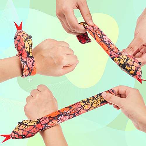 Chivao 10 Pieces Assorted Slap Bracelet Snake Snap Bracelet Sequin Animal Slap Bracelets Cool Halloween Snap Bracelets For Easter Halloween Party Favors #TOP3