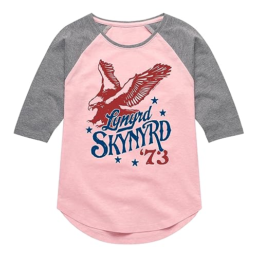 HYBRID APPAREL - Lynyrd Skynyrd - Soaring Eagle - Toddler & Youth Girls Raglan Graphic T-Shirt