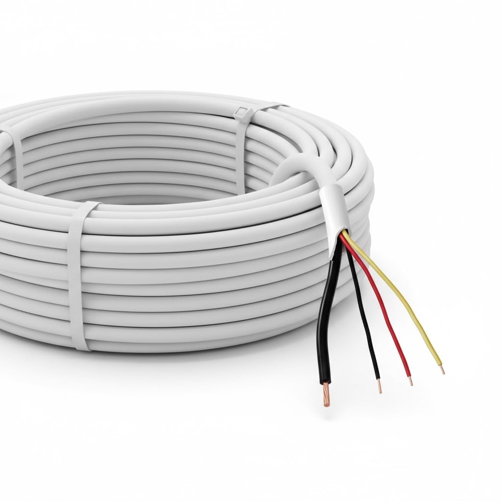 SEEMECX CCTV Camera (30Meter) Pure Copper 3+1 Coaxial Cable For High-Speed Audio Video Signal BNC & Power Cord With Breading Alloy Positive Negative Mic Earth Wire for all Security DVR-image-47