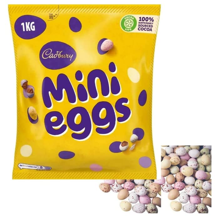 Easter Egg 2023 Cadbury Mini Eggs Bag 1kg Easter Dairy Milk Mini Egg Treats for Adults
