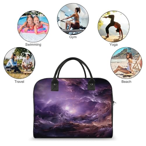 Maletín Galaxy Morado Ligero para Laptop Unisex miniatura 4
