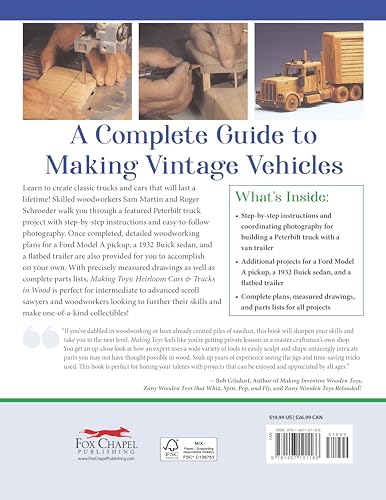 Making Toys, Revised Edition: Heirloom Cars and Trucks in Wood (Fox Chapel Publishing) Complete Guide with a Step-by-Step Peterbilt Project and Detailed Plans for a Ford Model A, 1932 Buick, and More - Image 2