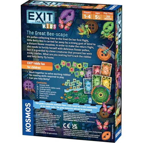 Thames & Kosmos EXIT Kids - The Great Bee-Scape, Multicoloured, 1.7 x 7.1 x 0.1 inches (13 x 18 cm) - Image 2
