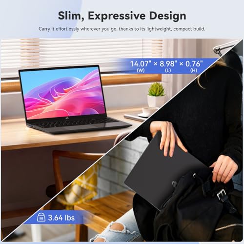 Image of NIMO 15.6 inch IPS FHD Student Laptop, 12th Gen Intel Core i3-1215U (Up to 4.4GHz, Beat R5 7520U) 16GB RAM 512GB SSD Computer with 180 View, 65W PD, 2Yr Warranty, Wi-Fi 6, Portable for Home and Business