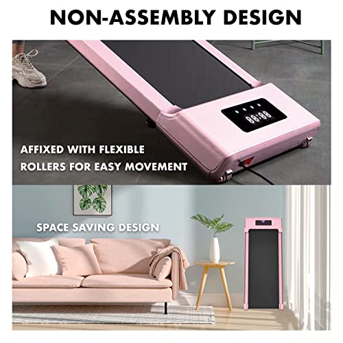 Image of Compact Walking Treadmill for Home Office - Portable Under Desk Jogging Machine, Slim Design, Ideal for Walking and Exercise, Easy to Use and Store