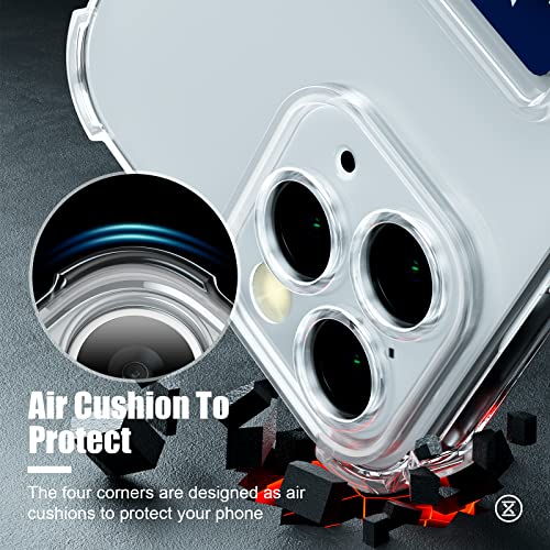 Image of AKABEILA Case for iPhone 11 Pro Clear Cute Phone Case Soft TPU Wallet Case Slim Bag Cover Shockproof with Card Slot Holder