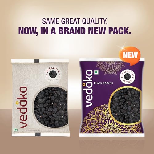 Amazon Brand - Vedaka Premium Afghani Seedless Black Raisins 100g | Kali Kishmish | Delecious & Healthy Snack - Image 4