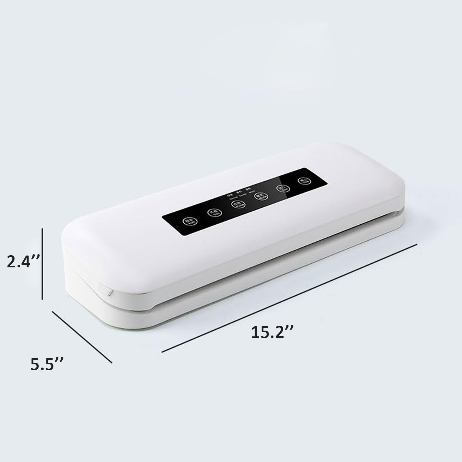 Máquina selladora automática al vacío de alimentos de 80 KPa, sellador al vacío de alimentos, modo húmedo y seco y externo para tarros y contenedores, selladores al vacío para almacenamiento de