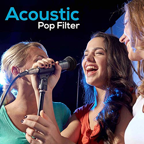 Pyle PMKSM20 Dynamic Microphone And Tripod Stand Arm Mic Length 7.48'' Inch W/Acoustic Pop Filter-Includes 15' Ft Xlr Cable thumb #3