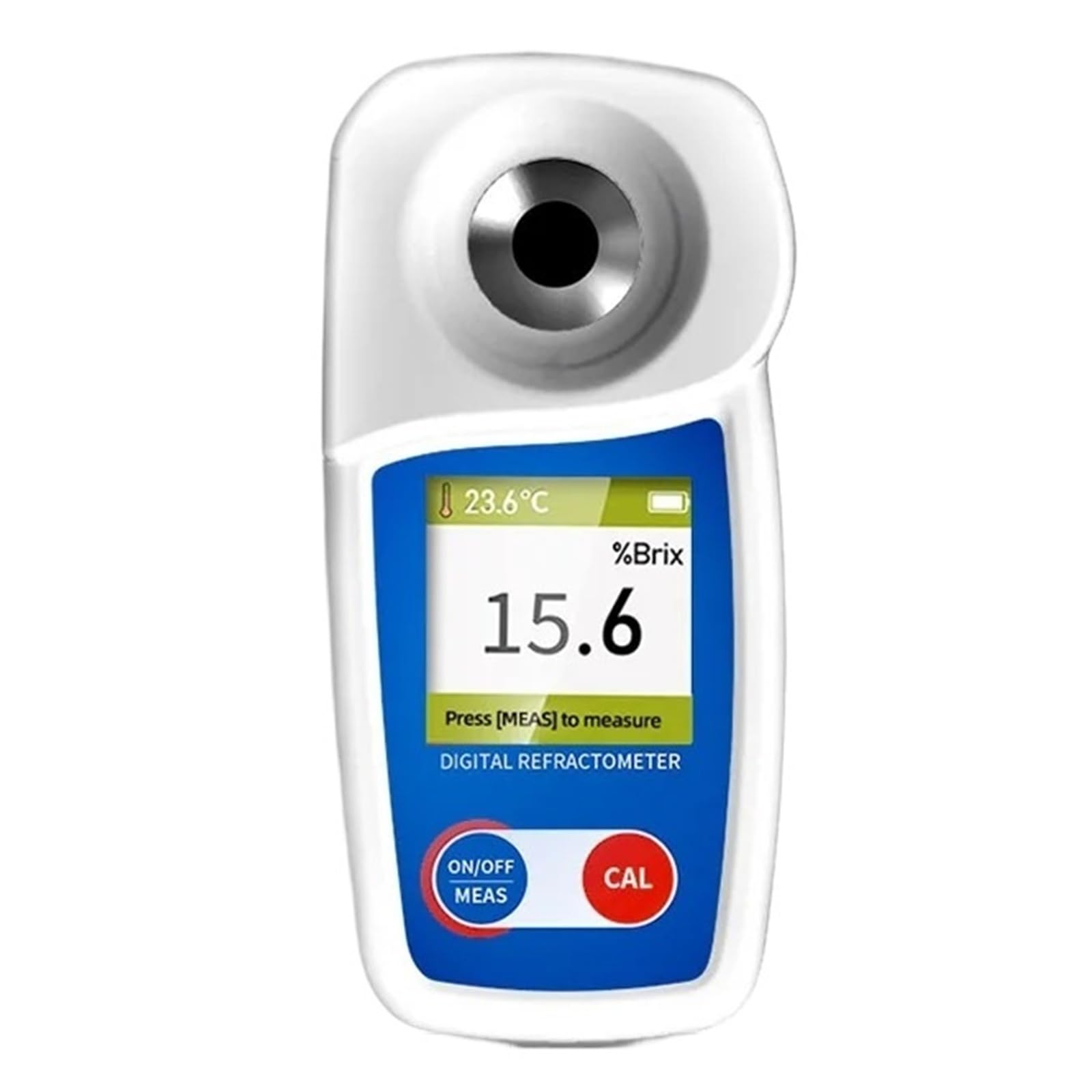 Probador Brix de rango 0-35%, refractómetro Digital Brix for prueba de contenido de azúcar for bebidas, zumo de frutas Respuesta Rápida(0-55 Brix)