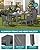 SERWALL 7-Piece Outdoor Dining Set, 60" - 83" Expandable Outdoor Dining Table and 6 HDPE Chairs, All Weather HDPE Outdoor Furniture Set for Backyard, Garden, Grey
