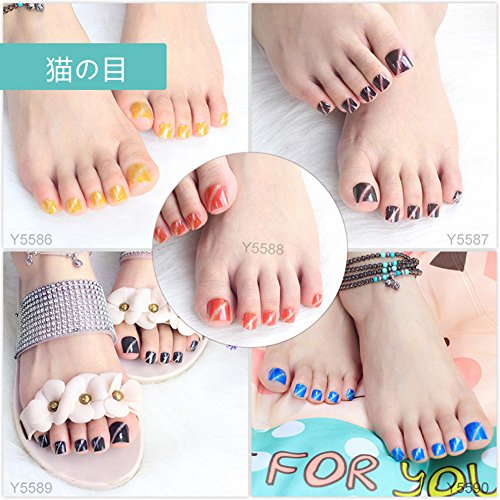 最安値｜DuoReSu 16枚×22シール ネイルアートシール 足 ジェル 3D 