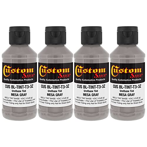 Image of Custom Coat 3 Ounce, Mesa Gray, Bed Liner Tint Concentrate, 4 Pack