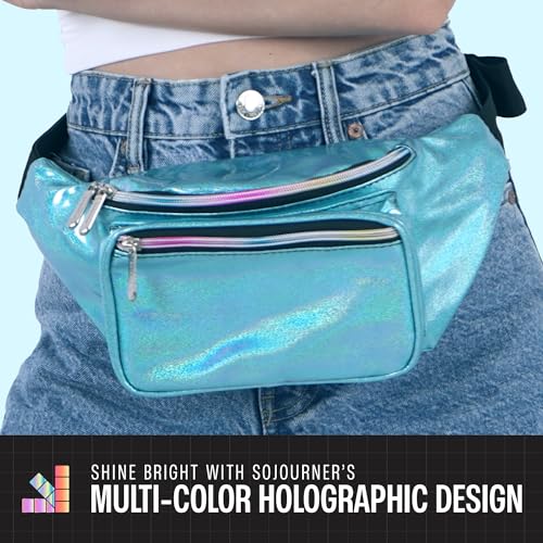 Image of SoJourner Bags Belt Bag One Size Glitter Light Blue