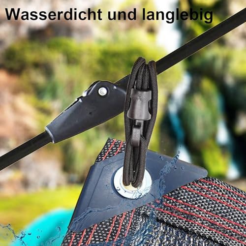 Extenseur avec crochets anti vent pour fixer les bâches et piscines