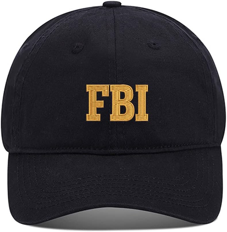 FBI Federal Bureau of Investigation Washed Cotton Embroidery Baseball Cap Embroidered Cap
