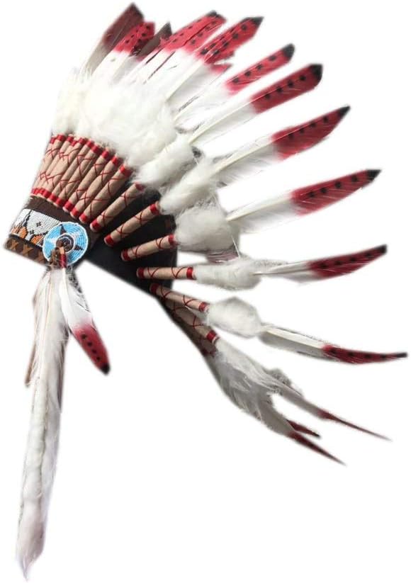 Terre Warbonnet Chiefhats, Native American Indian Inspired, Feather Headdress