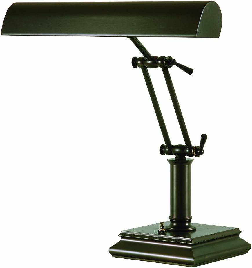 House of Troy P14-201-81 14-Inch Portable Desk/Piano Lamp, Mahogany Bronze
