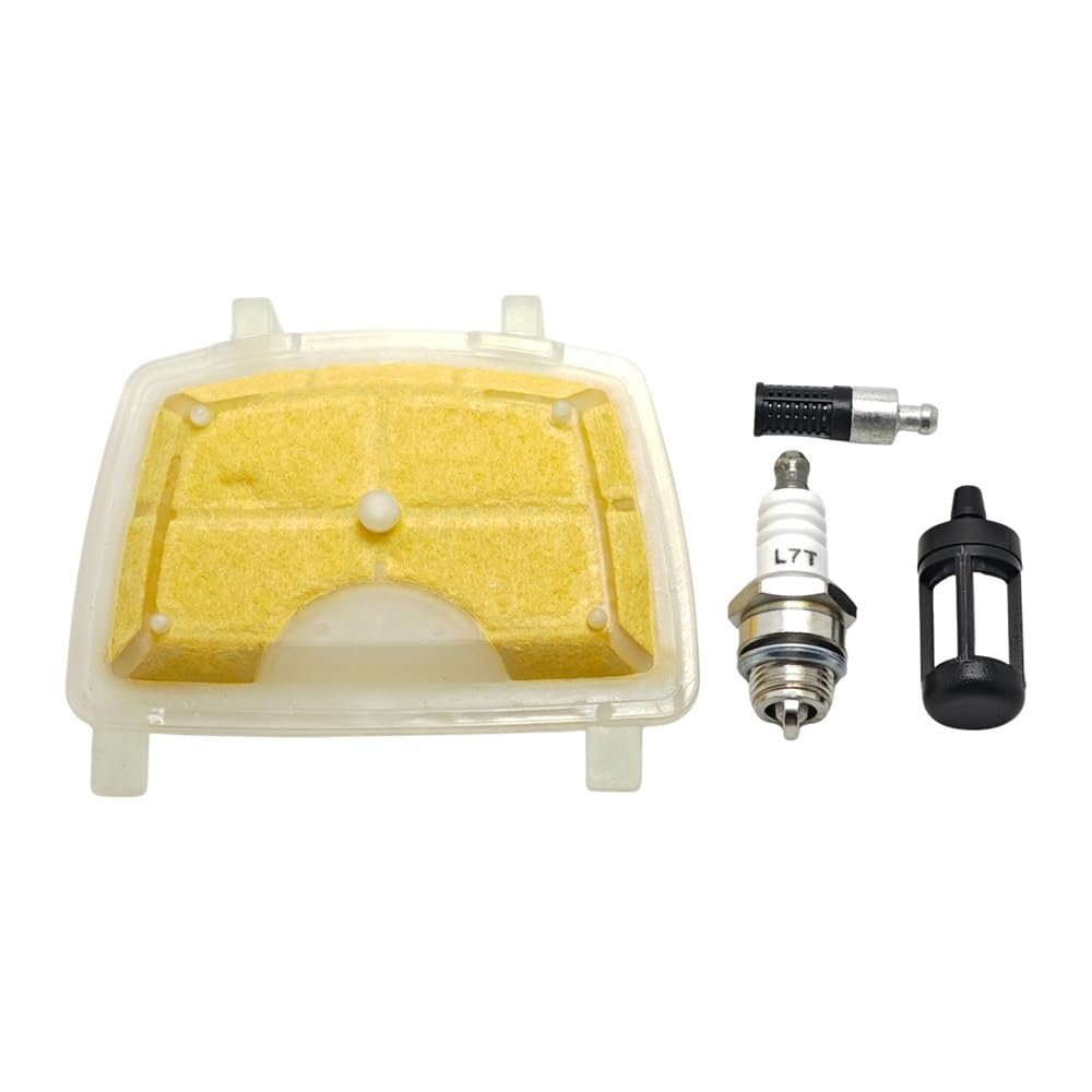 Filtro de Aire y Combustible y bujía compatibles con Motosierra MS171, MS181, MS211, MS 171, 181 y 211 (1139, 120 y 1602)