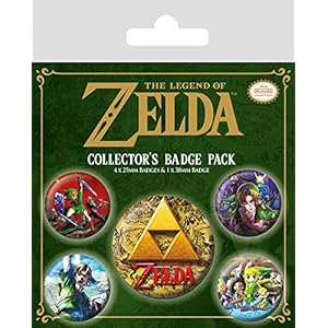 The Legend of Zelda Badge-pakket, meerkleurig, 10 x 12,5 cm
