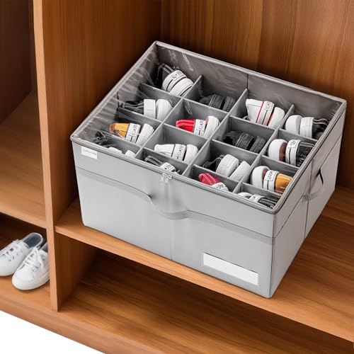 Image of LUVHOMEE Plastic Shoe Rack for Home | 9 Shelf DIY Shoe Rack with Door Magnets for Home Storage Plastic Box Organizer, Metal Door Frame, Chappal Slipper Sandals Stand