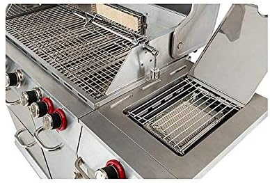 Close-up of the UniFlame grill's side burner
