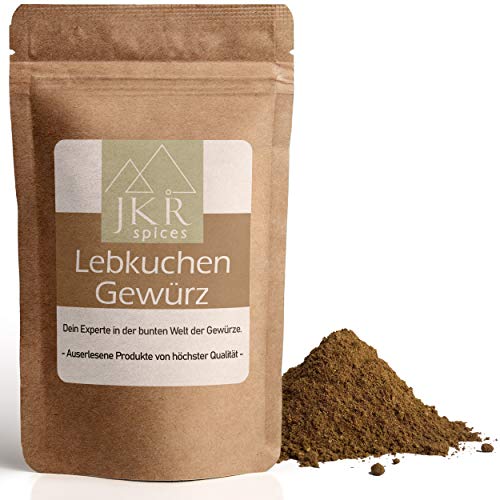 JKR Spices Lebkuchen Gewürz 250g - Gewürzmischung für Lebkuchen & Pfefferkuchen | Lebkuchengewürz Weihnachtsgewürz aus 100{572e30b38d710bd879eb3954f99fc1dcc83fc7c09d31b018b4263059ac7f5421} natürlichen Zutaten | CO² neutral verpackt