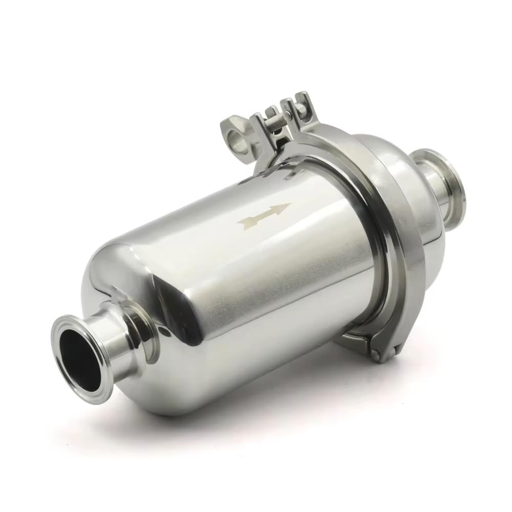 304 Stainless Steel Tri-Clamp Sanitary Filter – 51mm OD, 265mm Length – for Beer, Dairy, Pharma & Food Processing(400 Mesh)