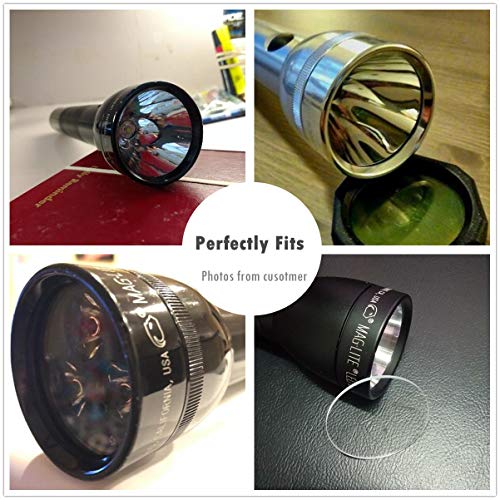 Weltool Glass Lens For Maglite C Or D Cell Full Size Flashlights Upgrade - Tempered Glass Lens Shatterproof And Ultraclear (1Lens) #TOP6