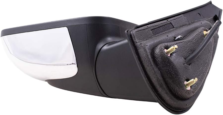 Brock Replacement Driver Power Side Door Mirror Bright Chrome Cover Compatible with 2006-2011 HHR 20923831