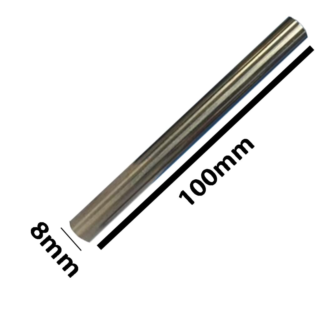 Rein Wolframstab Rundstäbe Metalle zur Vergleichenden Untersuchung von Werkstoffeigenschaften Länge 100mm Durchmesser 3mm bis 30mm,Diameter 8mm