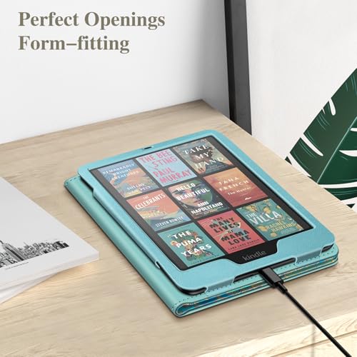 Image of Fintie Case for 7 inch /6.8 inch Kindle Paperwhite(12th /11th Generation-2024 /2021) and Kindle Colorsoft Signature Edition -Slim Foldable Stand Cover Auto Wake /Sleep for Paperwhite 2024, Shades of Blue