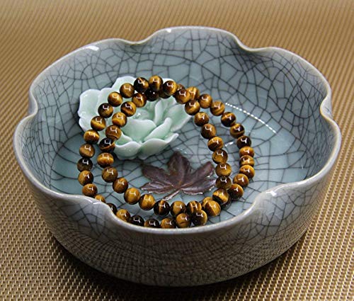 Image of Handmade Gem Semi Precious Gemstone 6mm Round Beads Stretch Bracelet 7 inch Unisex