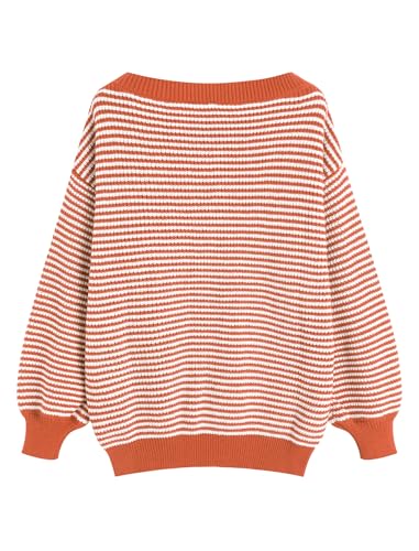 Image of ZAFUL Sweaters for Women Off Shoulder Knit Sweater with Long Sleeve Loose Pullover Jumper Tops