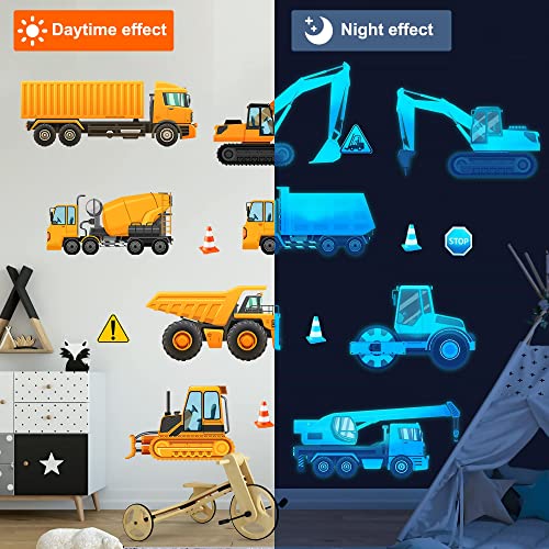 Vinilo Decorativo Vehículos de Construcción Brillan en Oscuro miniatura 5